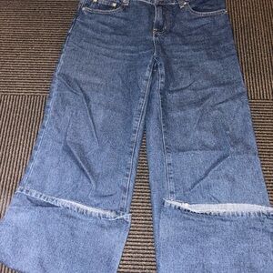 EDIKTED RAELYNN Low Rise Wide-Leg Jeans